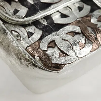 Pre-owned Chanel Flap Bag Silver Leather Shoulder Bag ()