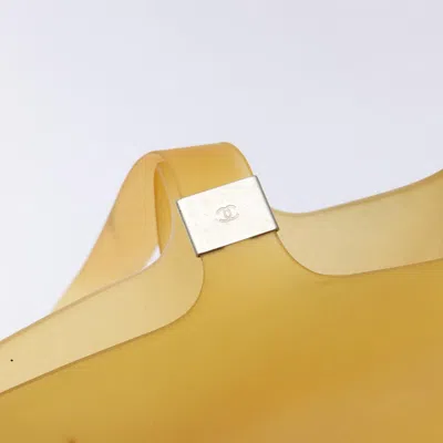 Pre-owned Chanel Fourre-tout Brown Rubber Tote Bag ()