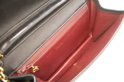 Pre-owned Chanel Full Flap Black Leather Shoulder Bag ()