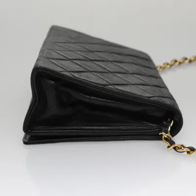 Pre-owned Chanel Full Flap Black Leather Shoulder Bag ()