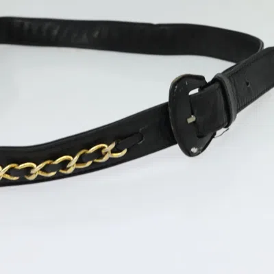 Pre-owned Chanel Logo Cc Black Leather Clutch Bag ()