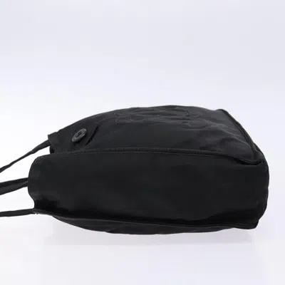 Pre-owned Chanel Logo Cc Black Nylon Tote Bag ()
