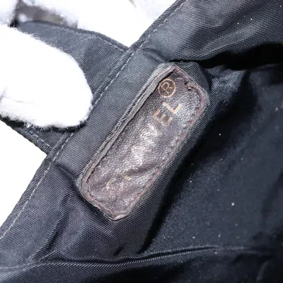 Pre-owned Chanel Logo Cc Black Nylon Tote Bag ()