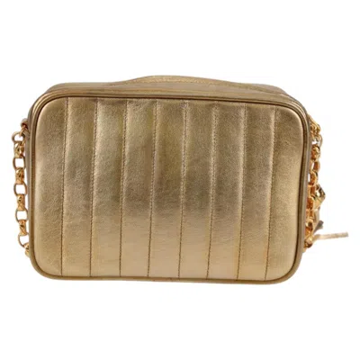 Pre-owned Chanel Mademoiselle Camera Bag Gold Leather Shoulder Bag ()