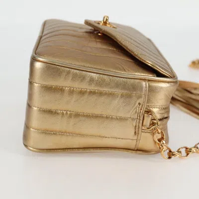 Pre-owned Chanel Mademoiselle Camera Bag Gold Leather Shoulder Bag ()
