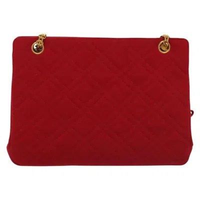 Pre-owned Chanel Mademoiselle Red Cotton Shoulder Bag ()