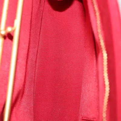 Pre-owned Chanel Mademoiselle Red Cotton Shoulder Bag ()