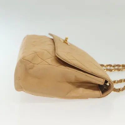 Pre-owned Chanel Matelassé Brown Leather Shoulder Bag ()
