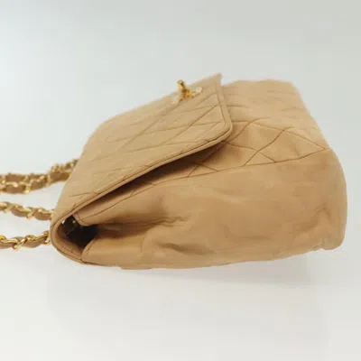 Pre-owned Chanel Matelassé Brown Leather Shoulder Bag ()