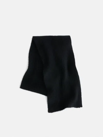 Alex Mill Scarf In Brushed Cashmere In Black