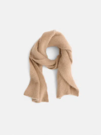 Alex Mill Scarf In Brushed Cashmere In Brown