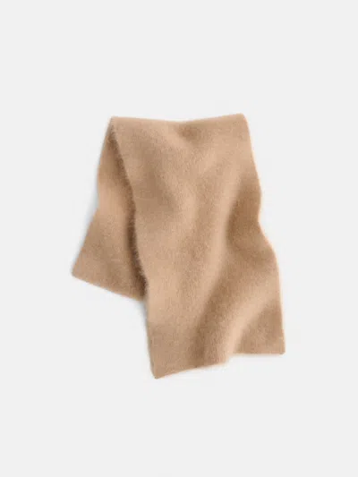 Alex Mill Scarf In Brushed Cashmere In Brown