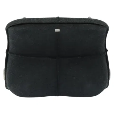 Pre-owned Chanel Millenium Grey Wool Shoulder Bag () In Gray