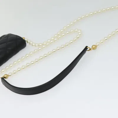 Pre-owned Chanel Mini Flap Bag Black Leather Shoulder Bag ()