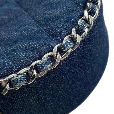 Pre-owned Chanel Navy Denim Shoulder Bag () In Blue