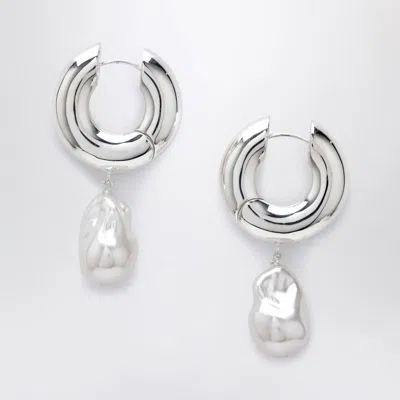 Eliou Perla Hoop Earrings In Metallic