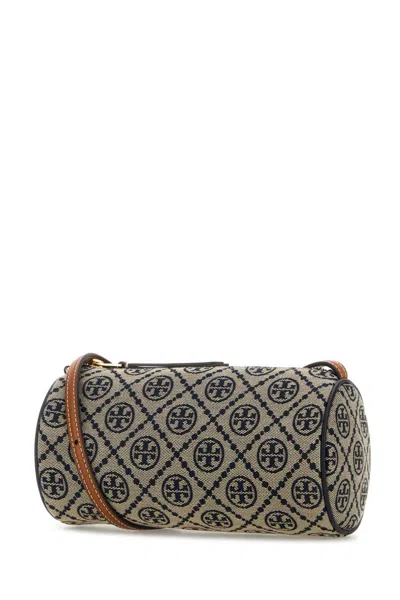 Tory Burch Embroidered Canvas Crossbody Bag In Multi