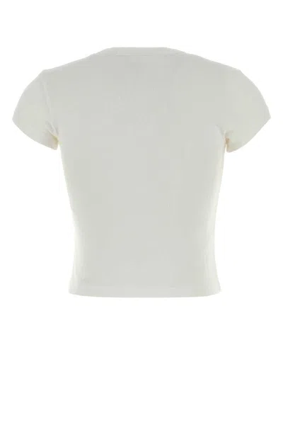 Alexander Wang Women White Cotton T-shirt In White