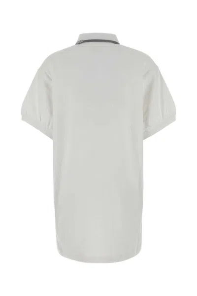 Alexander Wang T T By Alexander Wang Intarsia Collar Dress In White