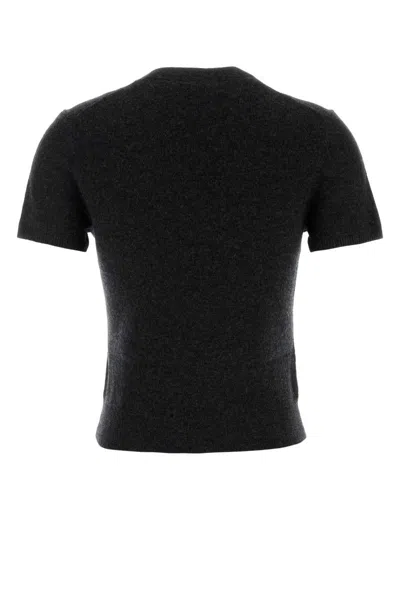 Alexander Wang T T By Alexander Wang Charcoal Wool Sweater In Black