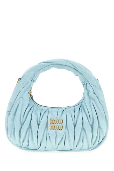 Miu Miu Handbags. In Blue