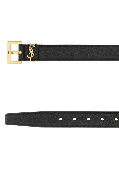 Saint Laurent Belt In Black