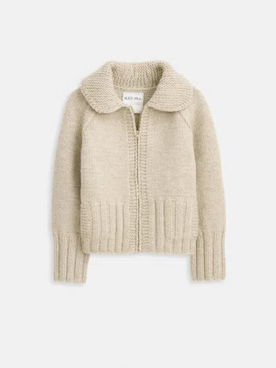 Alex Mill Spring St Zip Sweater In Highland Wool In Neutral