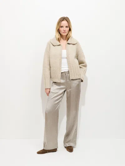 Alex Mill Spring St Zip Sweater In Highland Wool In Neutral