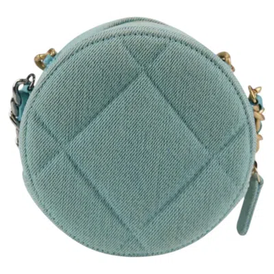 Pre-owned Chanel Ronde Blue Canvas Shoulder Bag ()