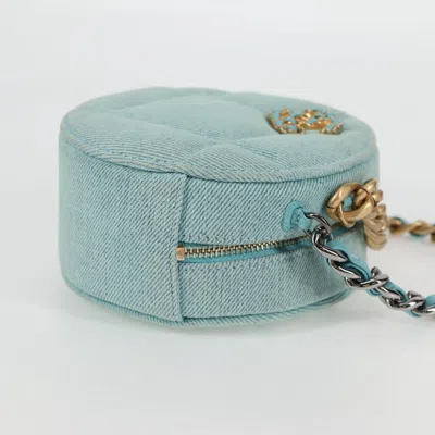 Pre-owned Chanel Ronde Blue Canvas Shoulder Bag ()