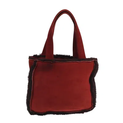 Pre-owned Chanel Shopping Red Suede Tote Bag ()