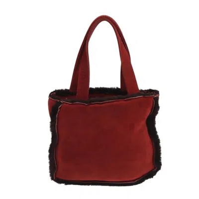 Pre-owned Chanel Shopping Red Suede Tote Bag ()