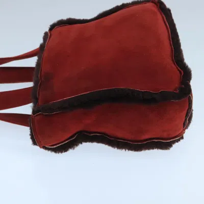 Pre-owned Chanel Shopping Red Suede Tote Bag ()