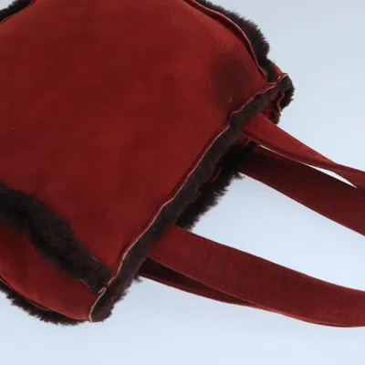 Pre-owned Chanel Shopping Red Suede Tote Bag ()