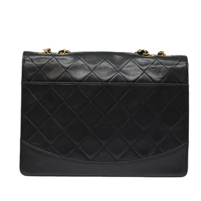 Pre-owned Chanel Single Flap Black Leather Shoulder Bag ()
