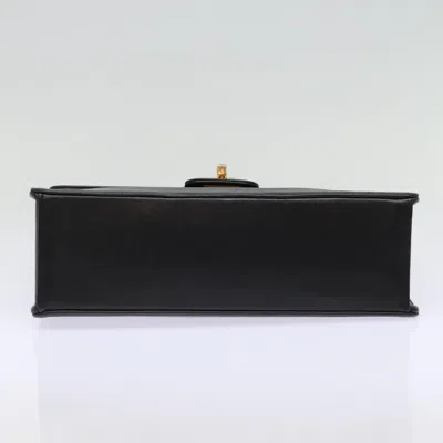 Pre-owned Chanel Single Flap Black Leather Shoulder Bag ()