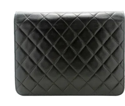 Pre-owned Chanel Single Flap Black Leather Shoulder Bag ()