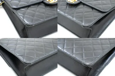 Pre-owned Chanel Single Flap Black Leather Shoulder Bag ()