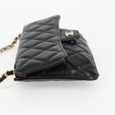Pre-owned Chanel Single Flap Black Leather Shoulder Bag ()