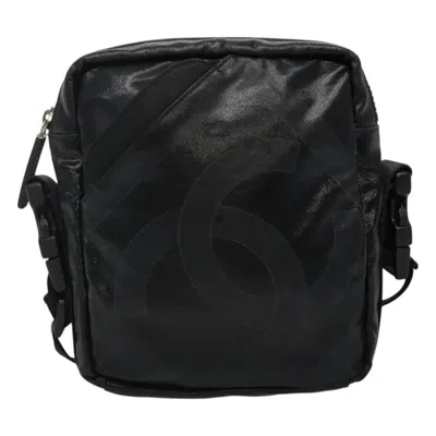Pre-owned Chanel Sport Line Black Canvas Shoulder Bag ()