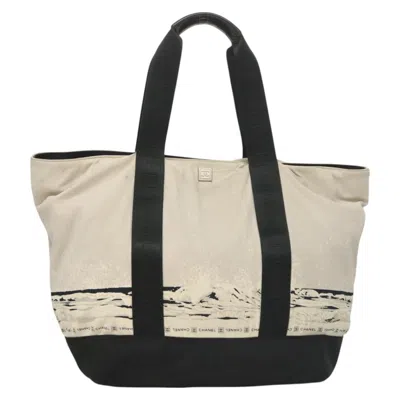 Pre-owned Chanel Sport Line White Nylon Tote Bag ()