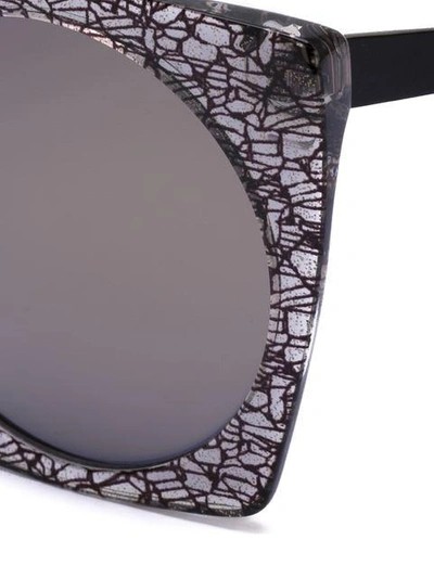 Shop Yohji Yamamoto Square Frame Sunglasses