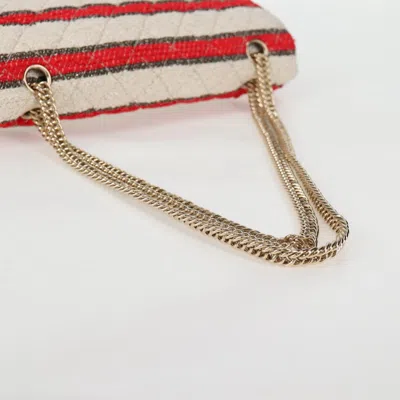 Pre-owned Chanel Timeless/classique Beige Cotton Shoulder Bag () In Sand