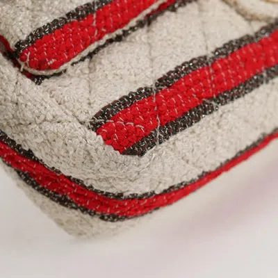 Pre-owned Chanel Timeless/classique Beige Cotton Shoulder Bag () In Sand