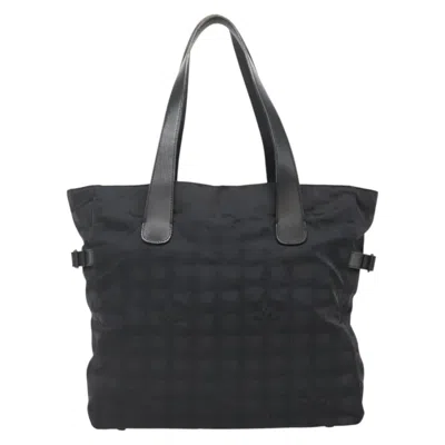 Pre-owned Chanel Travel Line Black Nylon Tote Bag ()