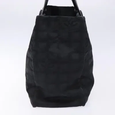 Pre-owned Chanel Travel Line Black Nylon Tote Bag ()