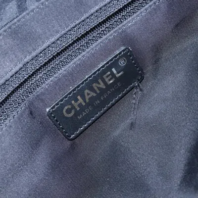 Pre-owned Chanel Travel Line Black Nylon Tote Bag ()