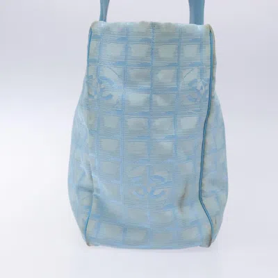Pre-owned Chanel Travel Line Blue Nylon Tote Bag ()