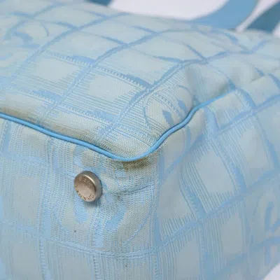 Pre-owned Chanel Travel Line Blue Nylon Tote Bag ()