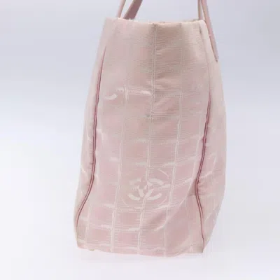 Pre-owned Chanel Travel Line Pink Nylon Tote Bag ()